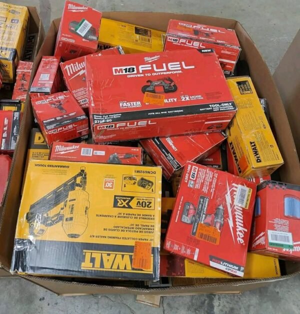 DeWALT and Milwaukee tools pallets,tools pallet,liquidation tools